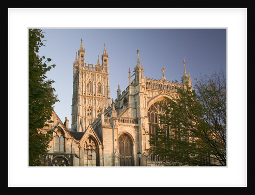 West Facade of Gloucester Cathedral at Dusk by Anonymous