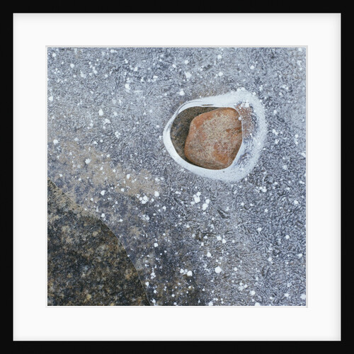 Rock in a Frozen River by Anonymous
