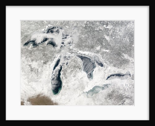 Great Lakes in North America in Winter by Anonymous