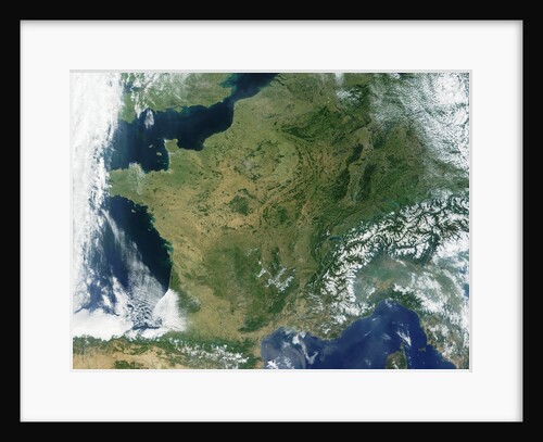 France and the Snow Covered Alps by Anonymous