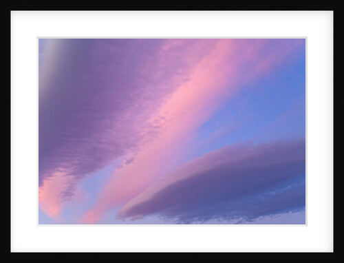 Lenticular Clouds at Sunset by Anonymous