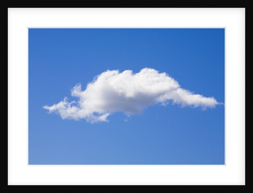 Single Cumulus Cloud in Blue Sky by Anonymous