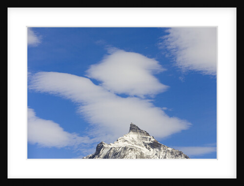 Clouds above Mountain Peak by Anonymous