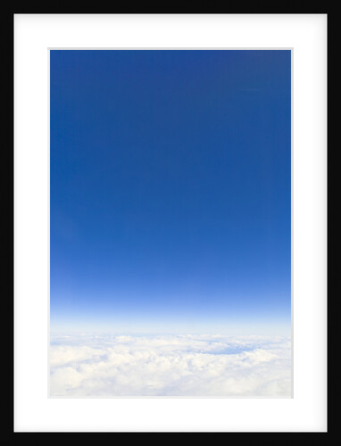 Clear Sky above Cumulus Clouds by Anonymous