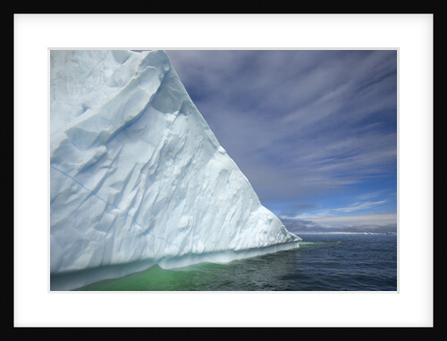 Massive Iceberg Floating in Sea by Anonymous