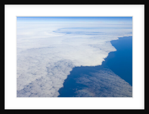 Aerial View of Clouds above Pacific Ocean near Chile by Anonymous