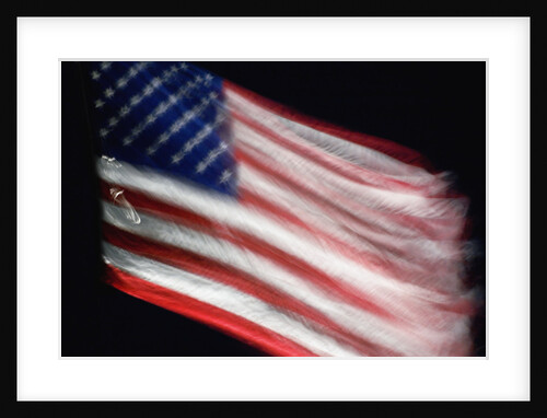 US Flag at Night by Anonymous