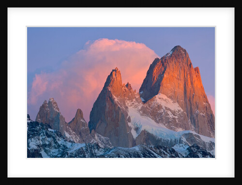Pink Cumulus Clouds Above Fitzroy Massif, Glaciers National Park by Anonymous