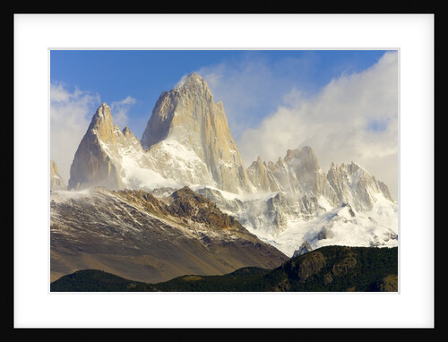 Fitzroy Massif and Cumulus Clouds by Anonymous