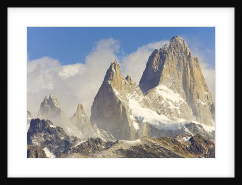 Fitzroy Massif and Cumulus Clouds by Anonymous