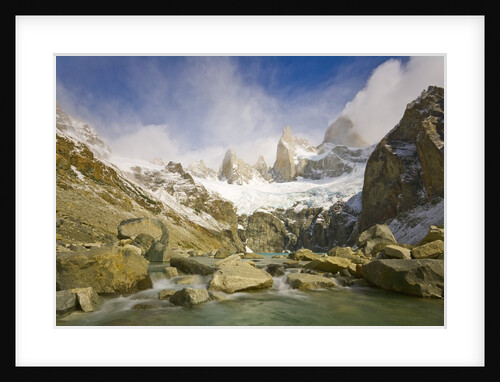 Mountain Stream Rapids in Los Glaciares National Park by Anonymous
