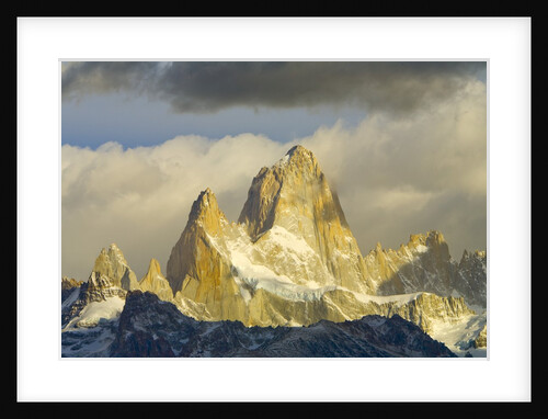 Fitzroy Massif and Cumulus Clouds at Sunrise by Anonymous