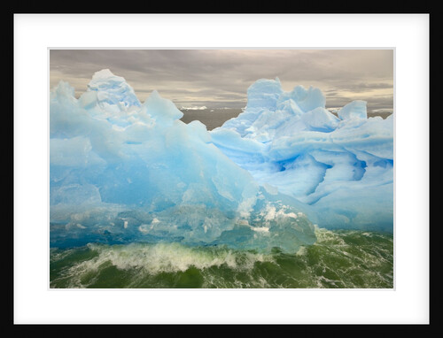 Waves Lapping Against Iceberg at the Antarctic Peninsula by Anonymous