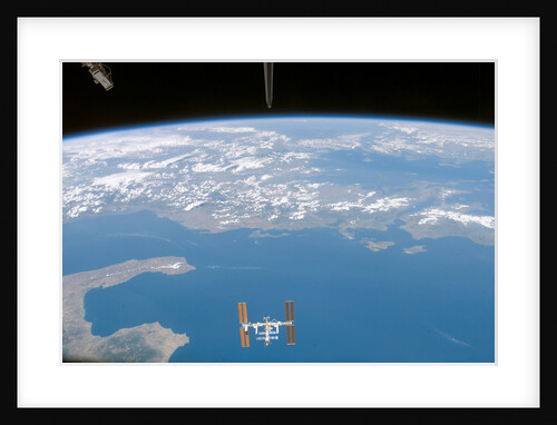International Space Station Over the Ionian Sea by Anonymous