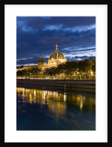 View of the Rhone and Hotel Dieu from Pont Wilson by Anonymous