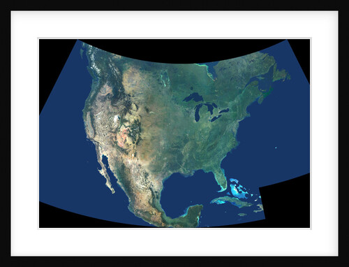 Topographic Composite of North American Continent by Anonymous
