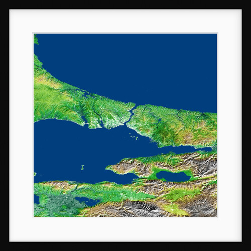 Topographic Image of the Bosporus in Turkey by Anonymous