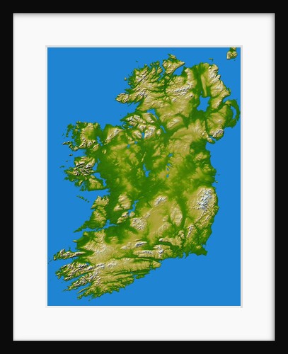 Topographic Image of Ireland by Anonymous