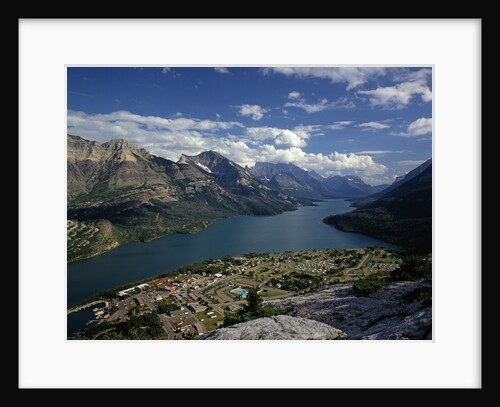 Waterton Park Village on Shore of Waterton Lakes by Anonymous