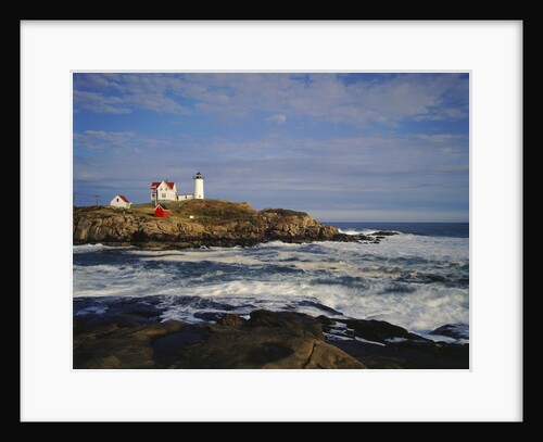 Heavy Surf near Cape Neddick Lighthouse by Anonymous