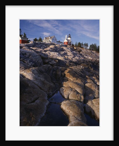 Pemaquid Lighthouse above Rocky Coastline by Anonymous