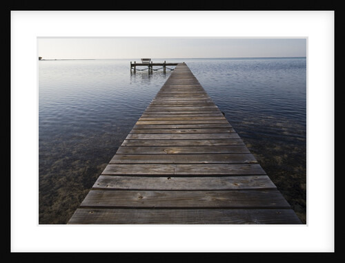 Wooden Pier Jutting into Sea by Anonymous