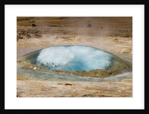 Strokkur Geyser Starting to Erupt by Anonymous