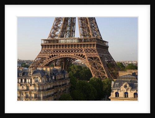 Eiffel Tower and Apartment Buildings by Anonymous
