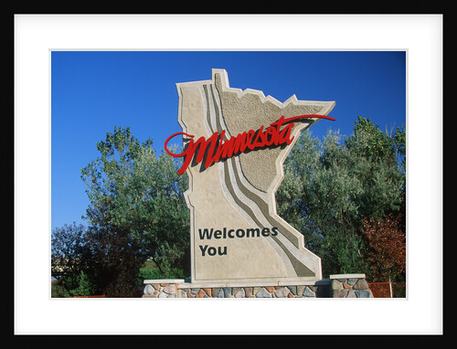Welcome to Minnesota sign by Anonymous