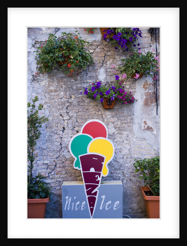 Ice Cream Sign in Rome by Anonymous
