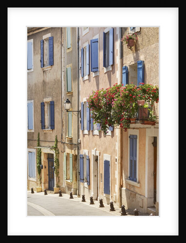 Geraniums on Balcony in St.-Saturnin-les-Apt by Anonymous
