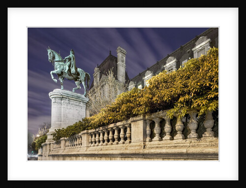 Equestrian Statue Outside Hotel de Ville by Anonymous