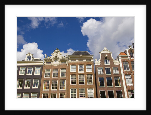 Row Houses along Prinsengracht Canal by Anonymous