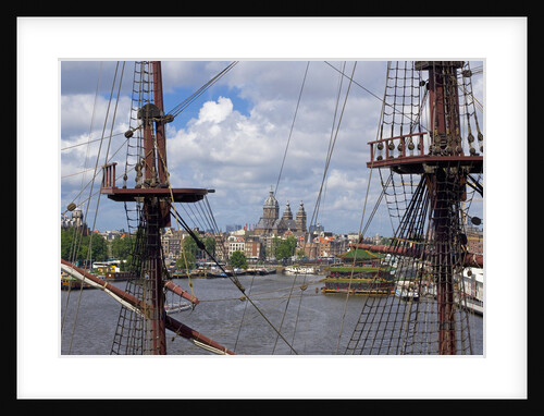 Masts of Historic Ship at NEMO Museum by Anonymous