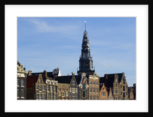 Row Houses and Oude Kerk Tower by Anonymous