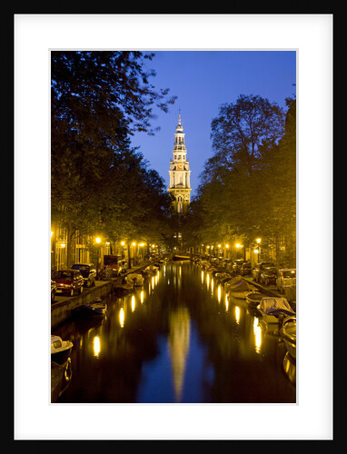Canal and Zuderkerk Tower by Anonymous