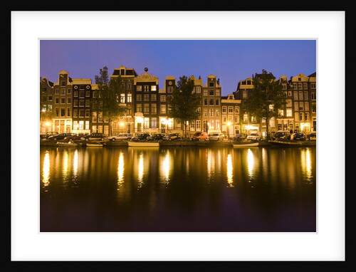 Row Houses along Amsterdam Canal by Anonymous
