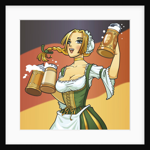 German Barmaid by Anonymous