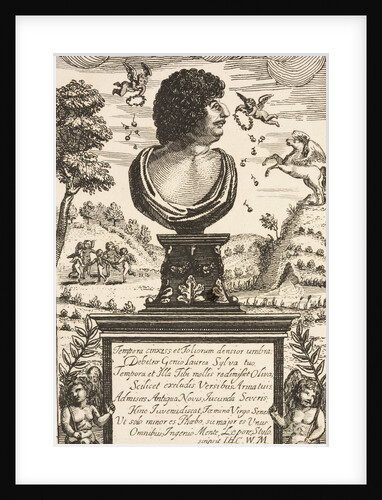 Illustration of Bust Portrait of Robert Herrick by Anonymous