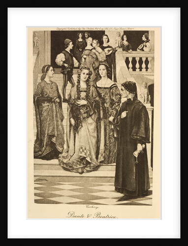 Illustration of Dante and Beatrice by Anonymous