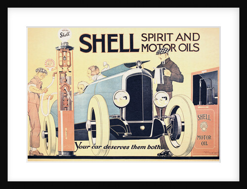 Shell Spirit and Motor Oils Poster by Rene Vincent
