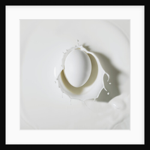 Egg splashing in milk by Anonymous