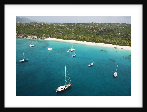 Sailboats on South End of Virgin Gorda by Anonymous