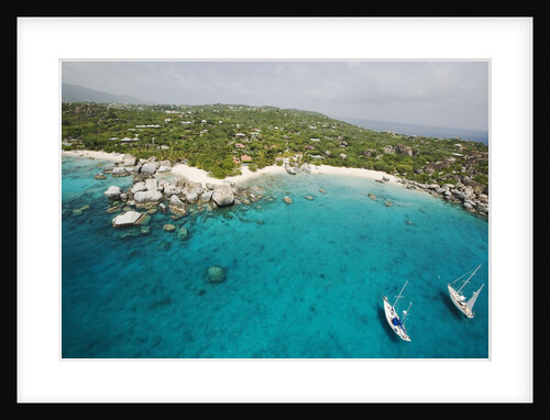 Sailboats on South End of Virgin Gorda by Anonymous