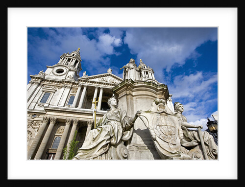 St. Paul's Cathedral and the Queen Anne Statue by Anonymous