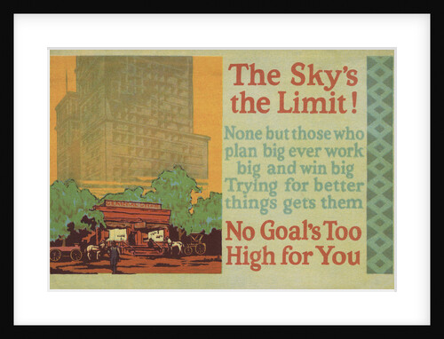 The Sky's the Limit! Illustration by Anonymous