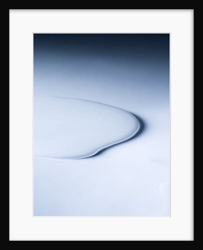 Puddle of white liquid by Anonymous