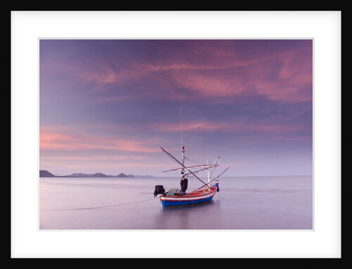 Fishing Boat at Sunset in Gulf of Thailand by Anonymous