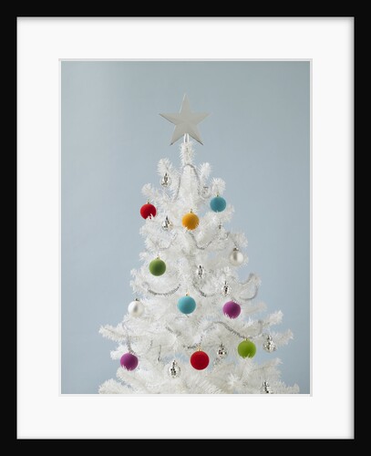 White Christmas tree by Anonymous