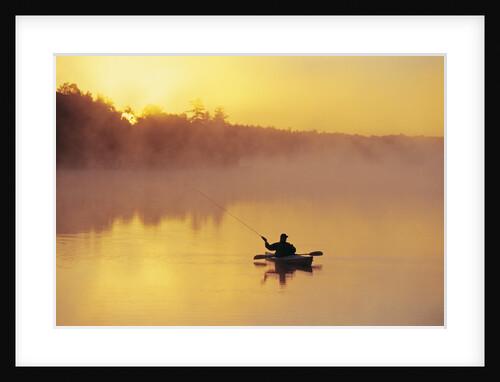 Fly-fishing in Lake Muskoka, Ontario by Anonymous